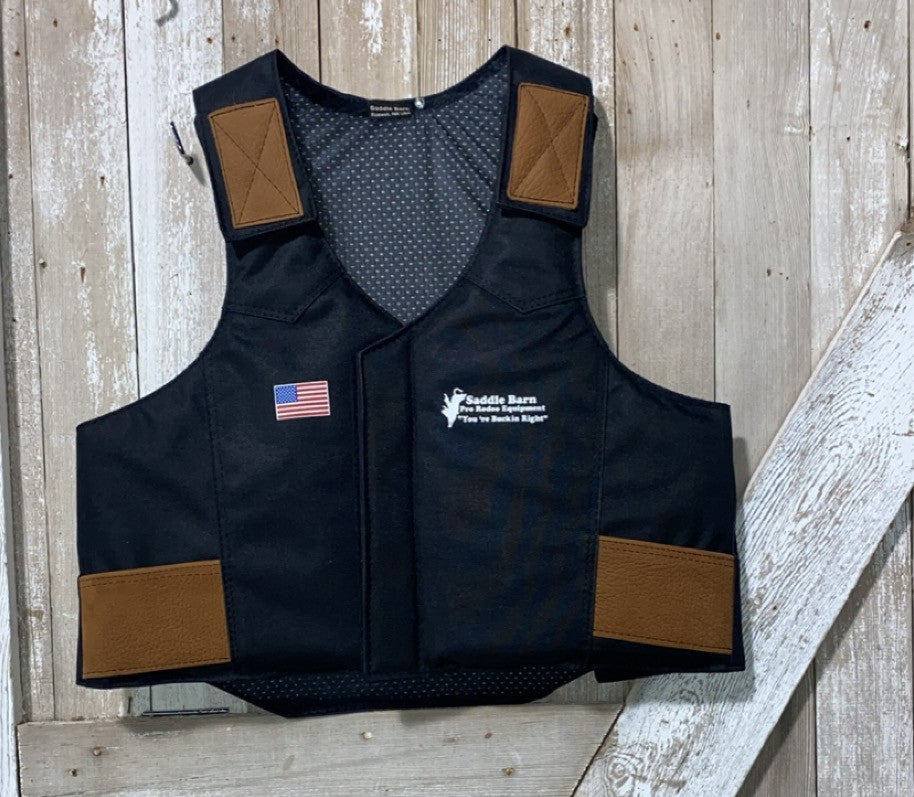 BLACK Adult Nylon Cordura Vest