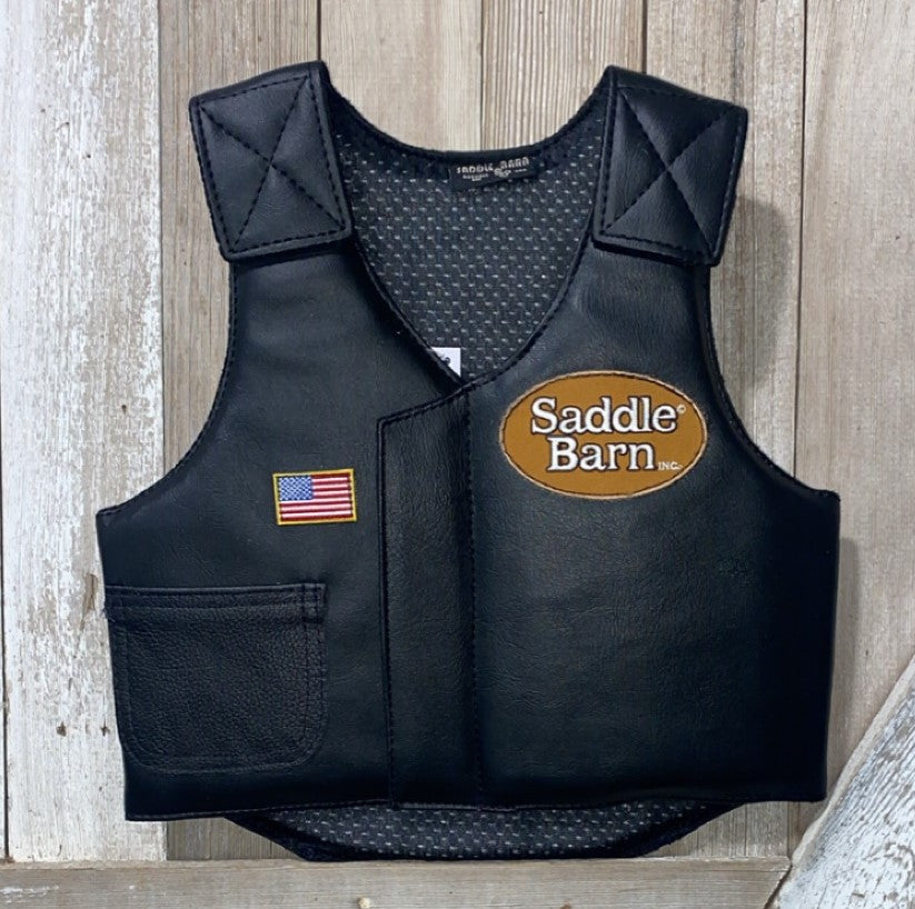 Mutton Bustin Faux Leather Protective Vest
