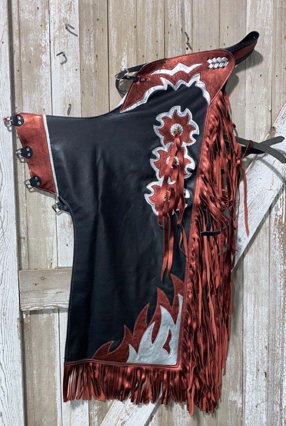 Bull Riding Rodeo Chaps Metallic – Saddle Barn